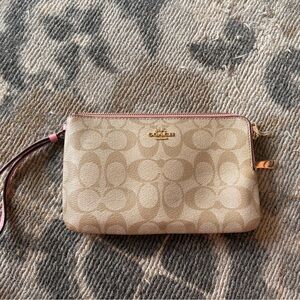 Coach Tan Wristlet